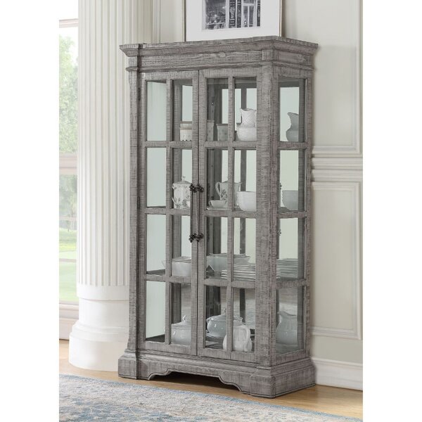 Ophelia & Co. Alta Lighted Curio Cabinet | Wayfair